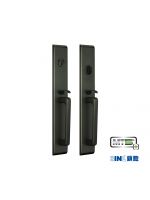 MUL-T-LOCK DLM06 美式套裝大門鎖 (不銹鋼 - 珍珠黑色)