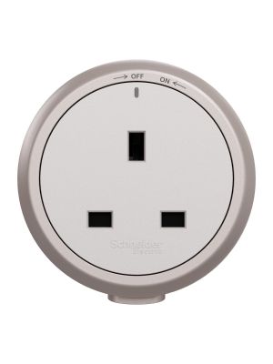 SCHNEIDER EASY 13A 三極插座連保護門插座模組 (星辰啡)