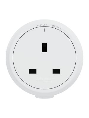 SCHNEIDER EASY 13A 三極插座連保護門插座模組 (月影白)