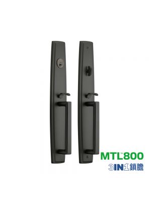 MUL-T-LOCK DEL06  美式套裝大門鎖 (不銹鋼 - 殞石黑鋼色)