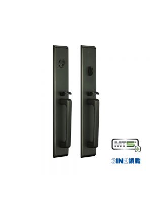 MUL-T-LOCK DLM06 美式套裝大門鎖 (不銹鋼 - 珍珠黑色)