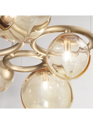 Vistosi PUPPET RING SP 5 吊燈 (琥珀色)